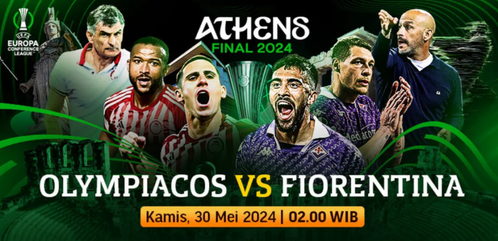 Agenda Live Streaming Final UEFA Konferensi League Malam Ini di Video: Fiorentina Versus Olympiacos