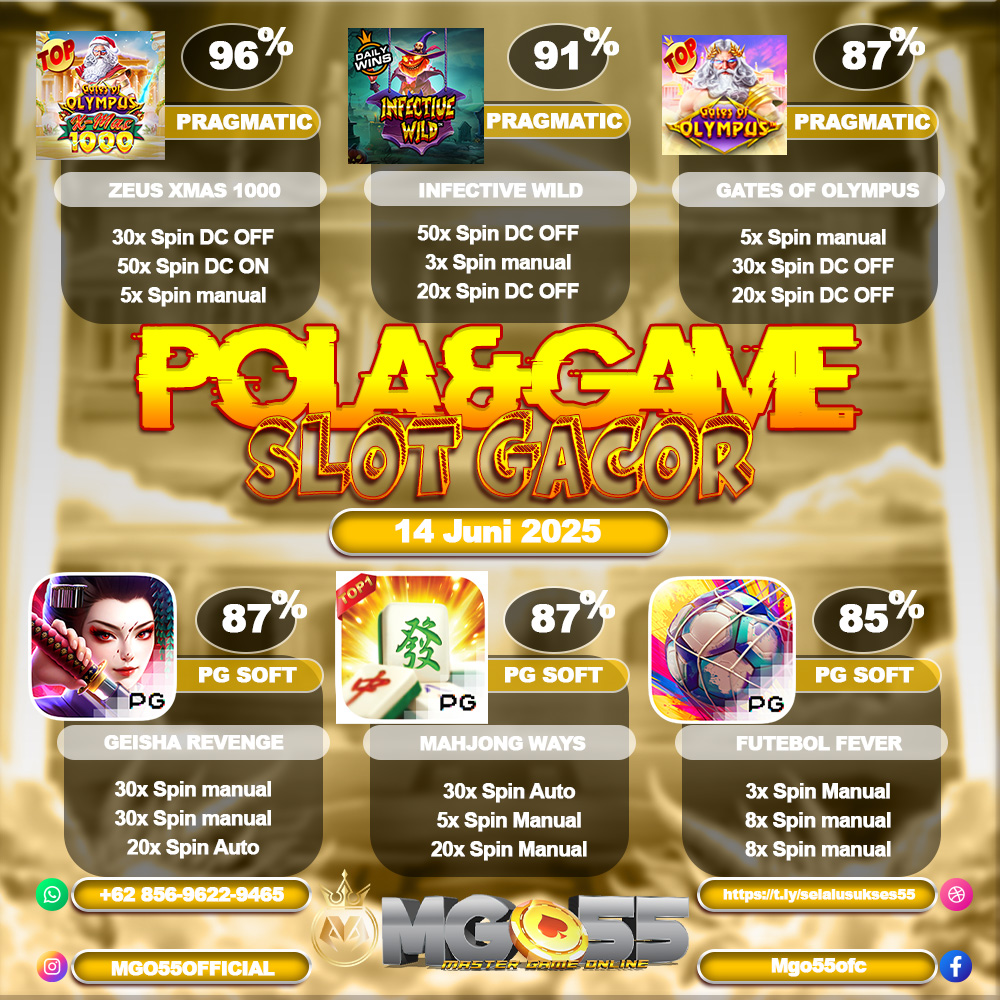 MGO55 – RTP GACOR HARI INI 14 JUNI 2025